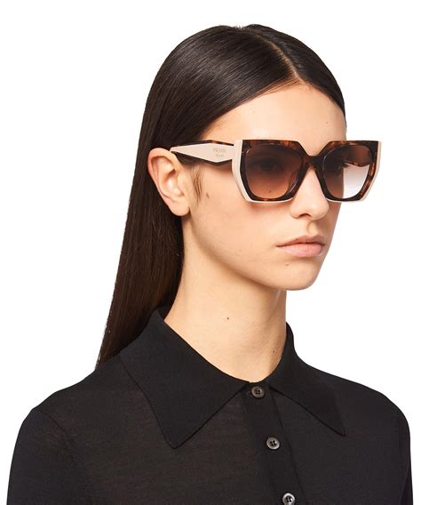 prada sunglass pouch|Prada sunglasses tortoiseshell.